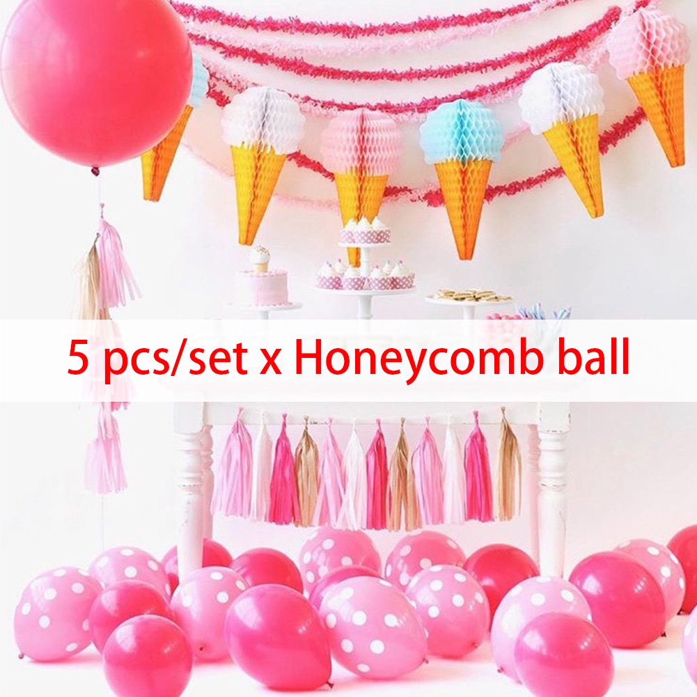 Birthday Handmade Reusable Decoration Party Ice Cream Festival