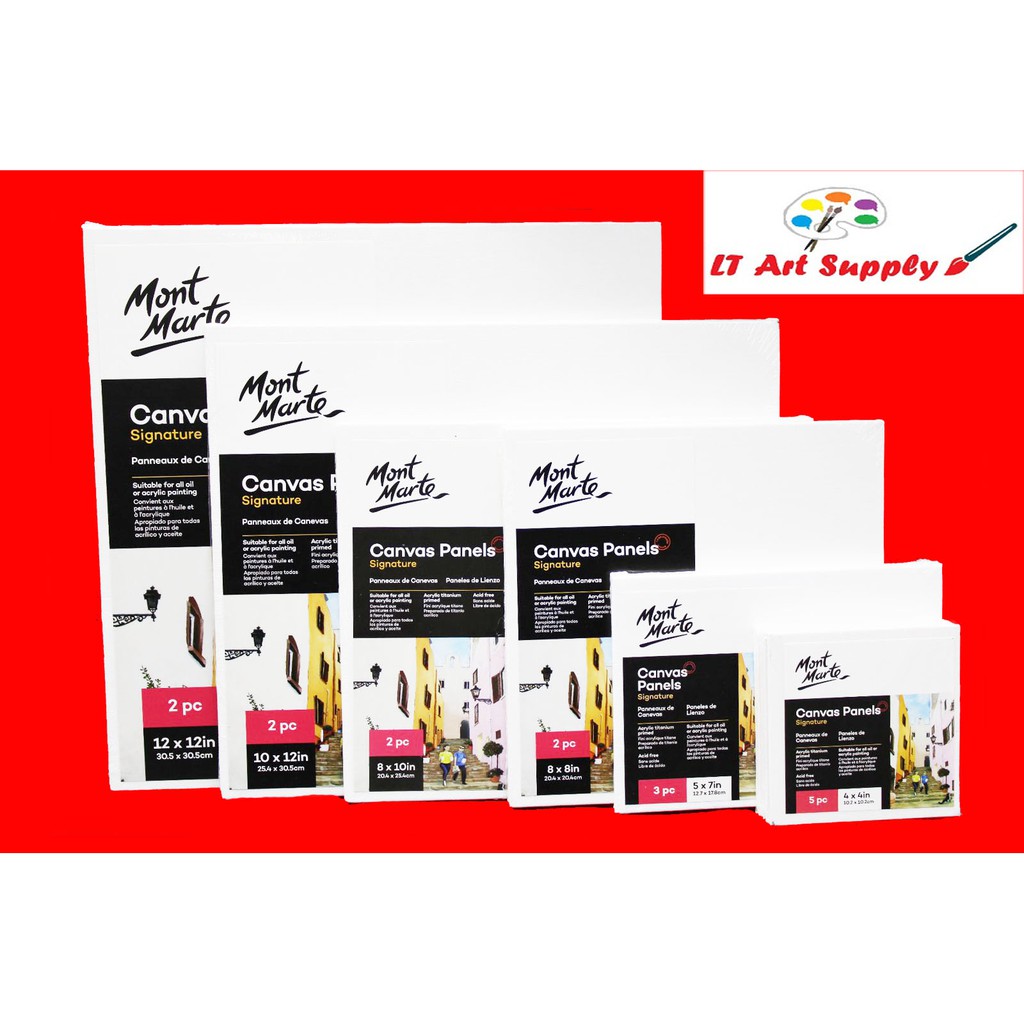 Mont Marte Canvas Panel Oil Painting Acrylic Cotton Canvas Panel