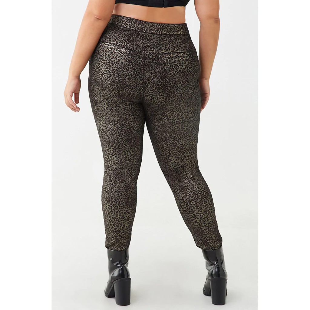 leopard print jeans plus size