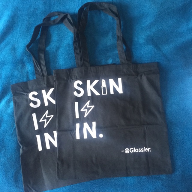 glossier tote bag