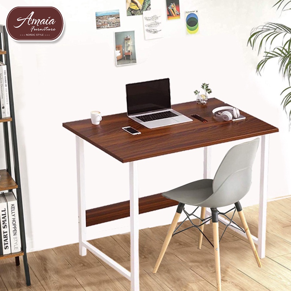 Amaia Best Seller Affordable Modern Minimalist Computer Desk Solid Wood Study Home Office Table