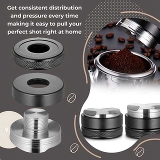 3 Angle Coffee Tamper 51mm 304 Stainless Steel Flat Coffee Tampers Tool with Double Coffee Mat, Espresso Coffee Set #3