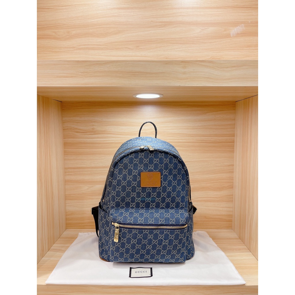 Original Gucci Danim Blue Backpacks Bags For Men And Women Bags | Shopee  Philippines