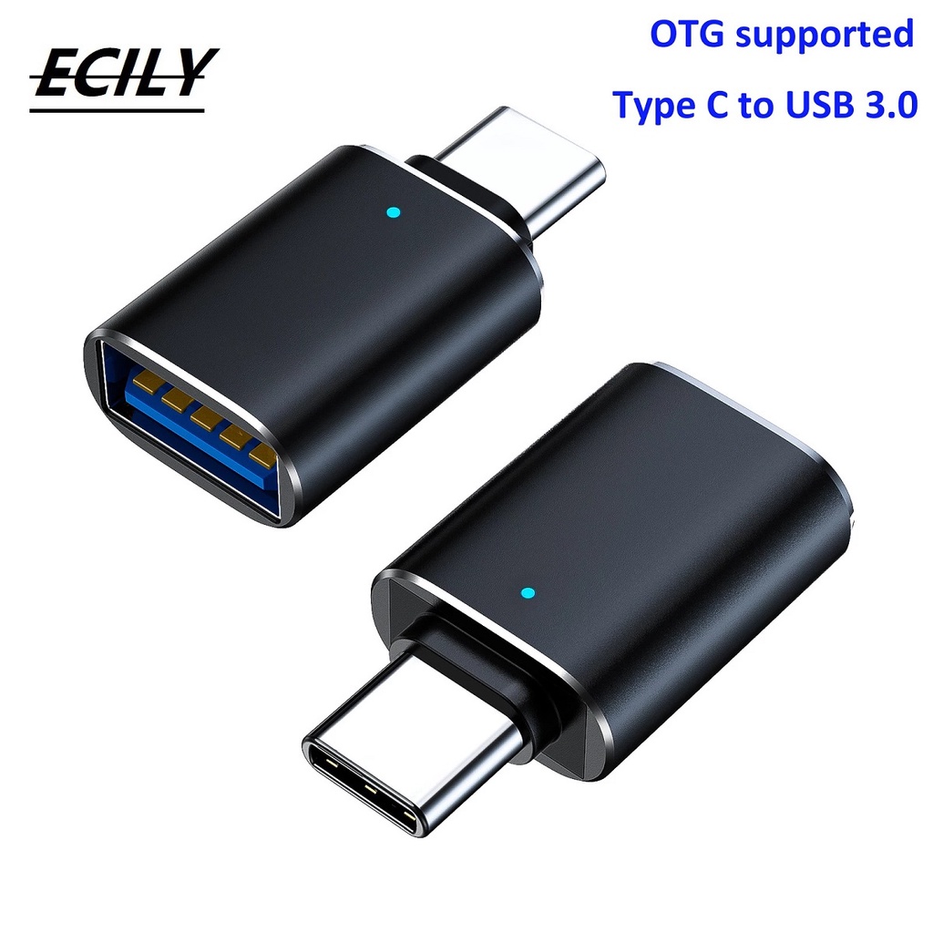 ECILY USB 3.0 to Type C OTG Adapter TypeC Male to A Female Converter A ...
