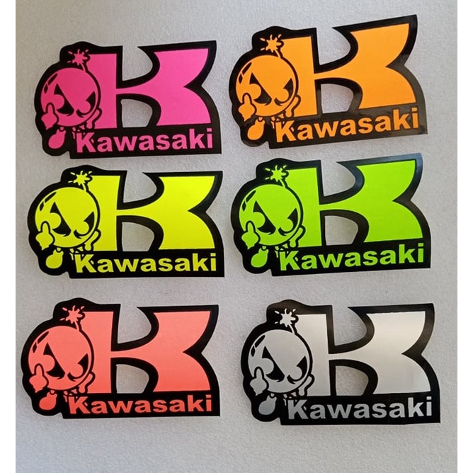 KAWASAKI REFLECTIVE THIN SHEET STICKER (1PC) Shopee Philippines