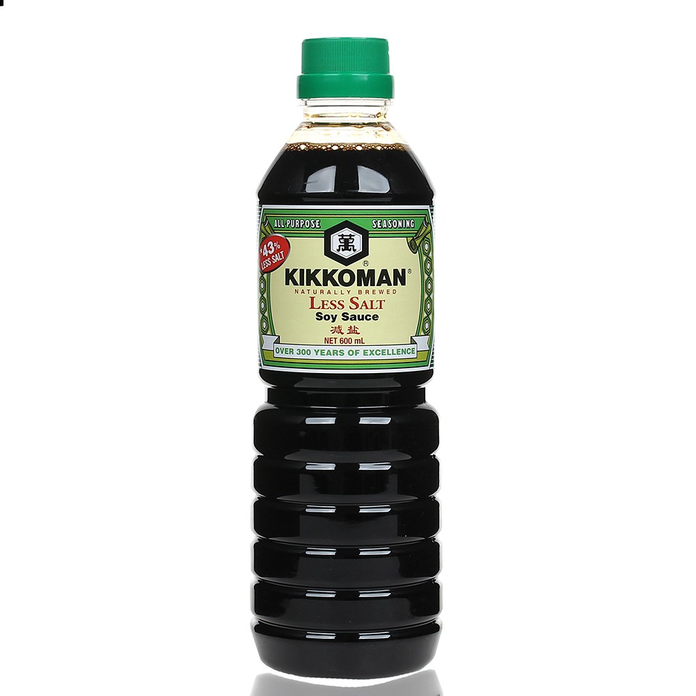Kikkoman Less 43 Salt Soy Sauce 600ml Shopee Philippines