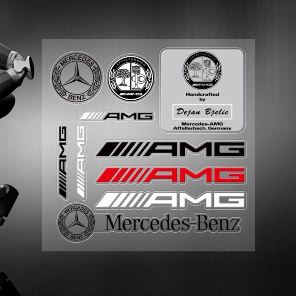 Car Sticker Mercedes AMG Decal Emblem Badge For Benz Shopee Philippines