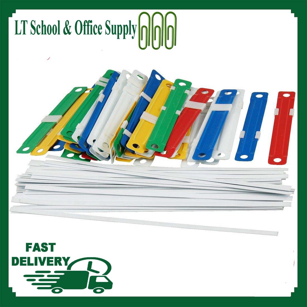 2 Box Assorted Color Plastic Paper Fastener 70mm Shopee Philippines