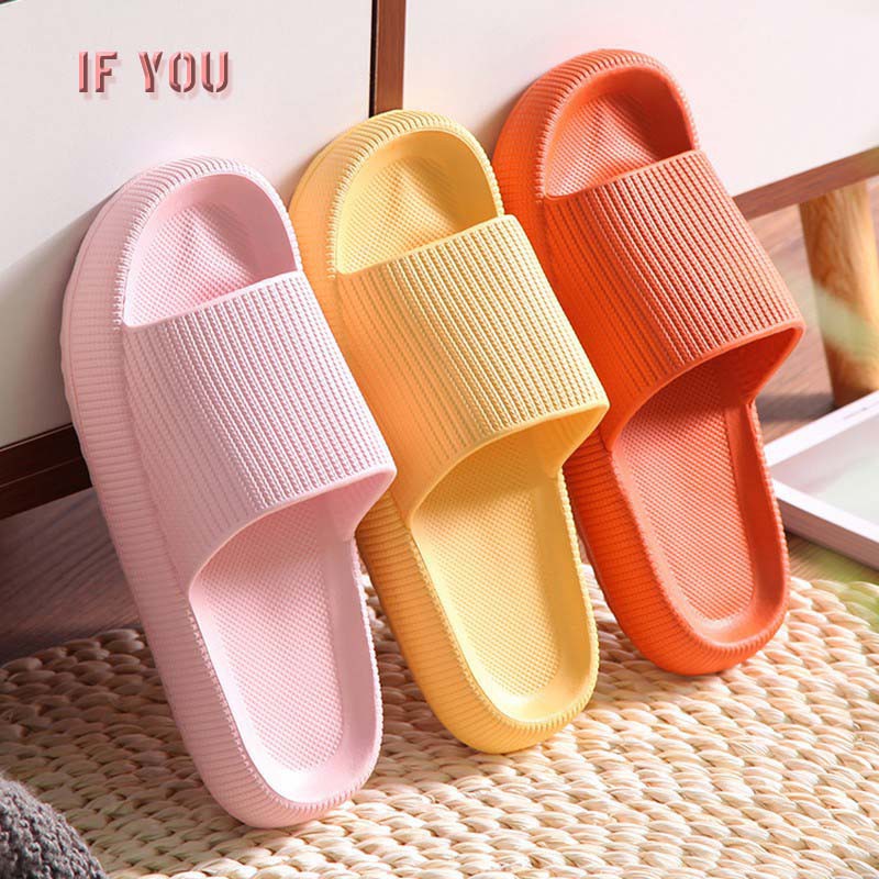 Japanese Muffin Slippers For Women Thick Bottom House Slipper | Shopee ...