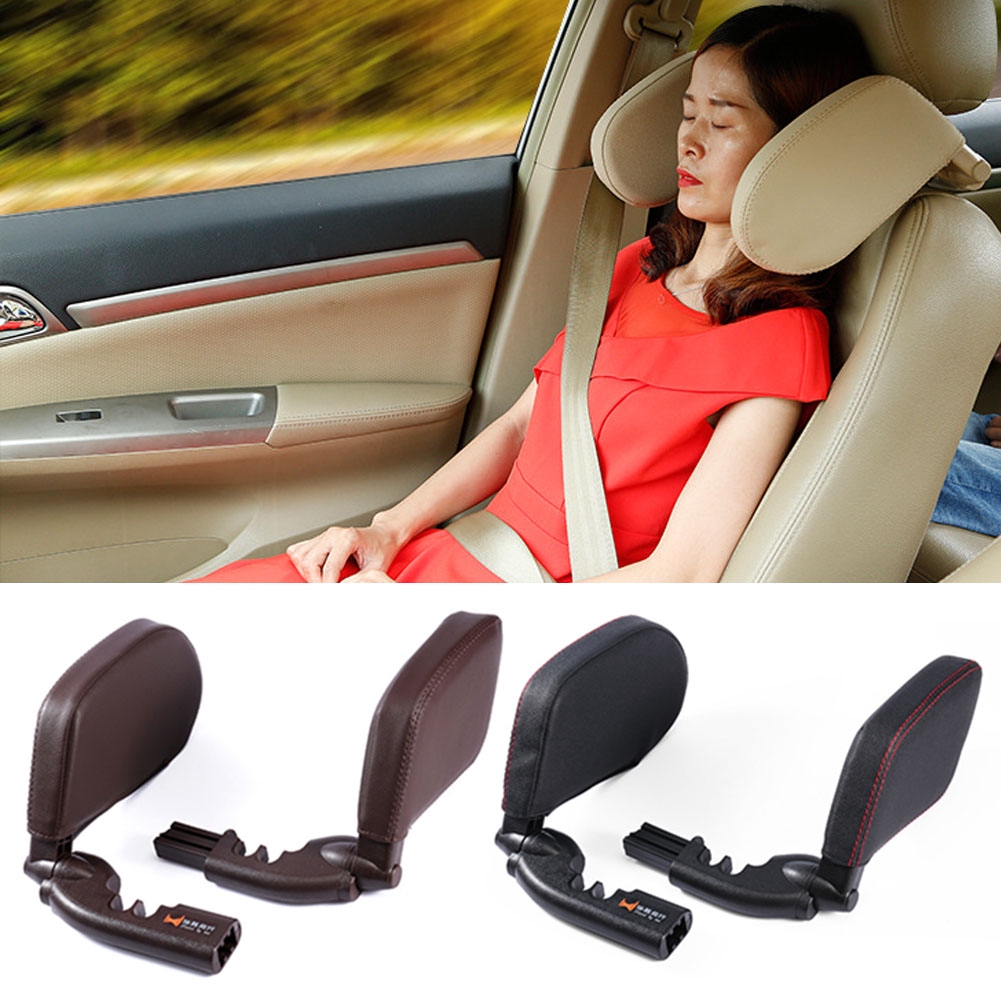 Retractable Soft Shockproof Adjustable Pu Leather Sleep Neck