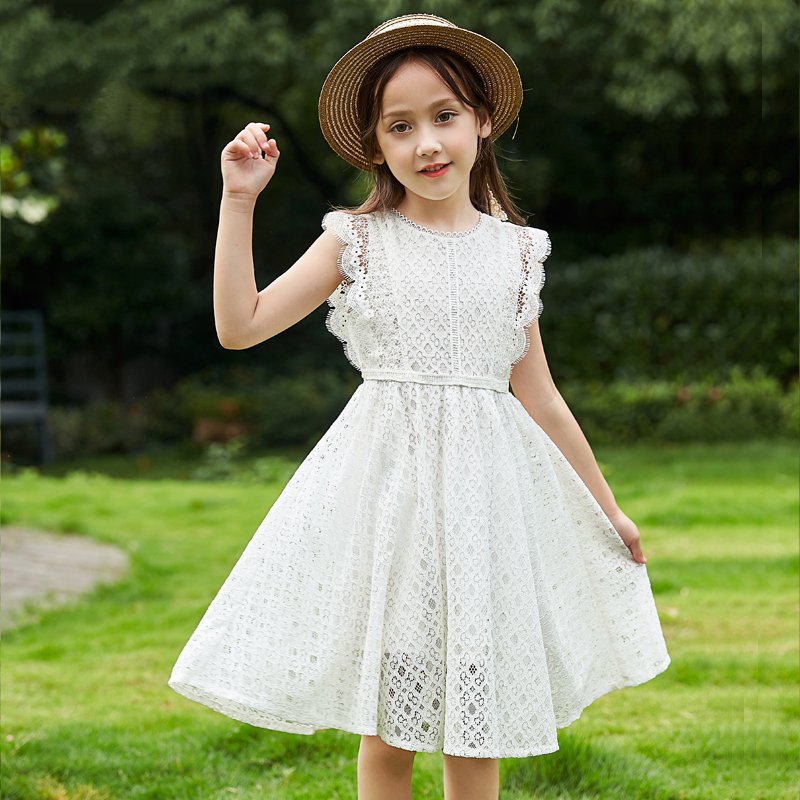 white casual frock