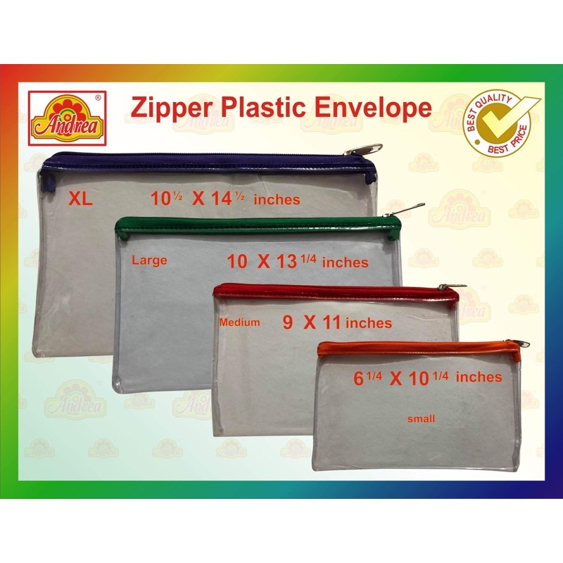 Zipper Plastic Envelope Andrea Shopee Philippines
