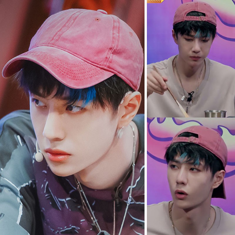 This Is The Street Dance 3 Wang Yibo With The Same Hat Pink Baseball Cap Men And Women Washed Solid Color Cap Korean Version Of The Tide Shopee Philippines