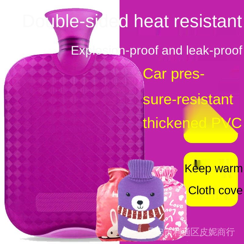 Portable Water Injection Hot Water Bottle Safety ExplosionProof Plush