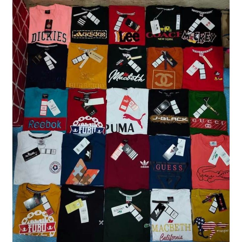 Overruns assorted branded tshirt mall pullout | Shopee Philippines
