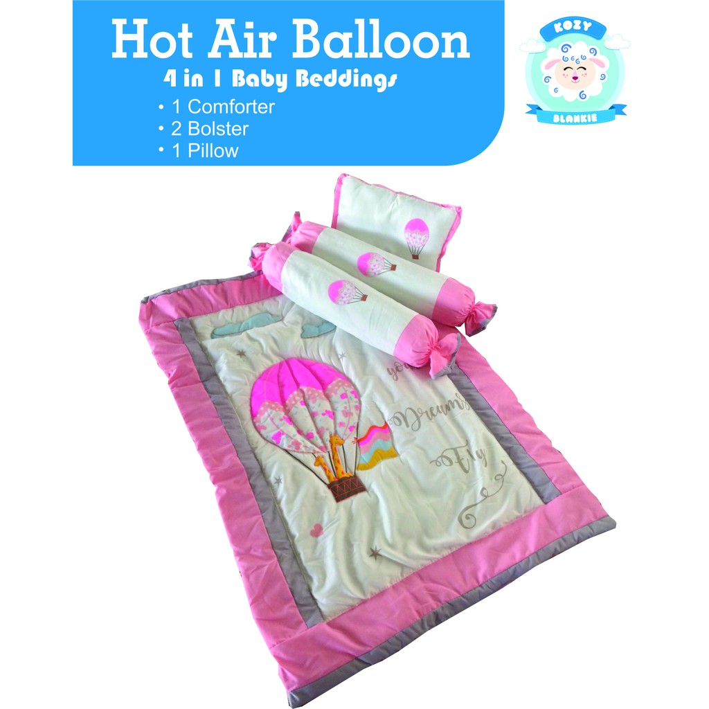 hot air balloon crib set