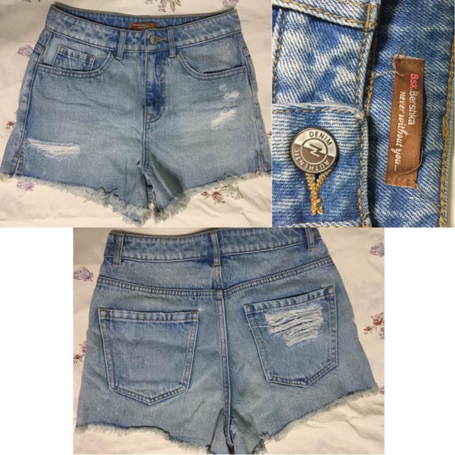 denim shorts bershka