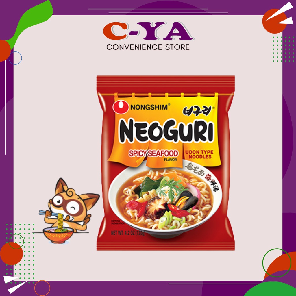 Nongshim Neoguri Spicy Seafood Ramen Noodles 120g | Shopee Philippines