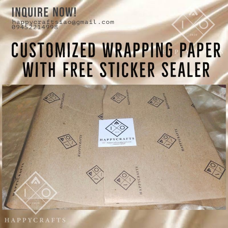 CUSTOMIZED WRAPPING PAPER Shopee Philippines