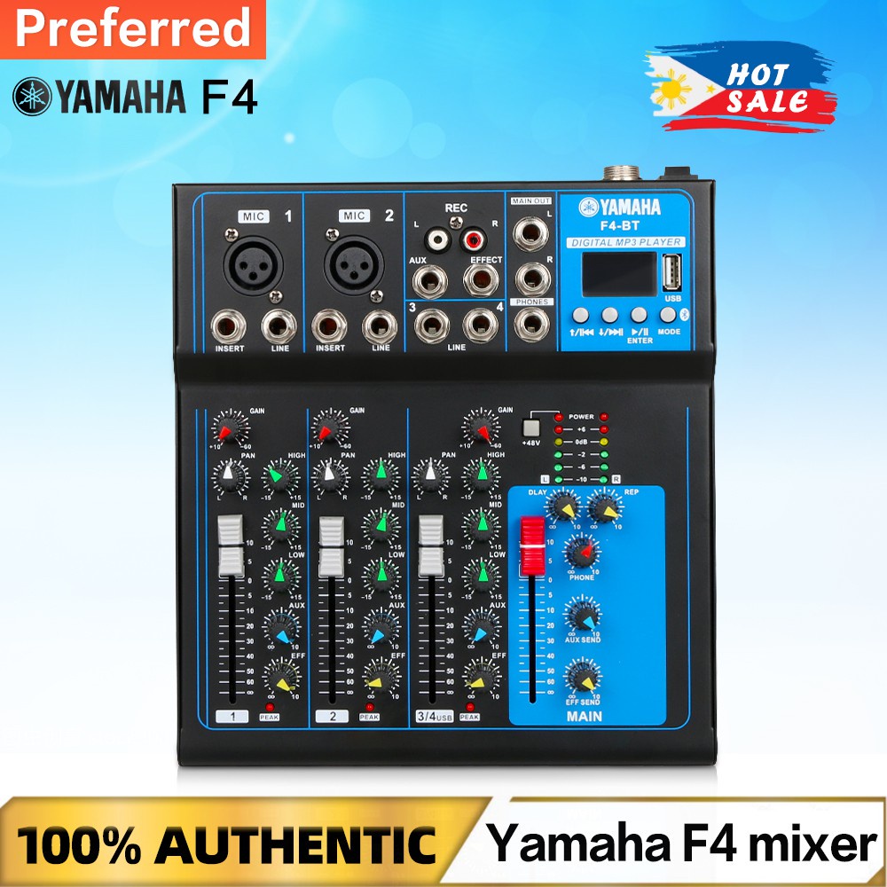 Yamaha F4-usb 4-channel Mixer With Bluetooth Mixer 