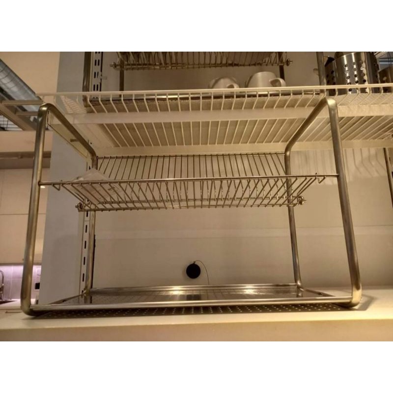 IKEA ORDNING Dish Drainer, Stainless steel Shopee Philippines