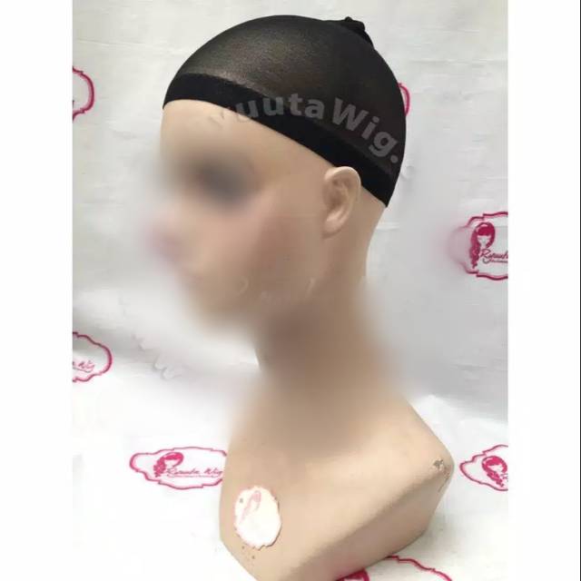 HITAM Hair Net Wig Cap Black Black