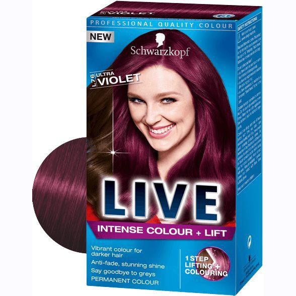 Schwarzkopf Live Intense Colour Lift In Ultra Violet Shopee