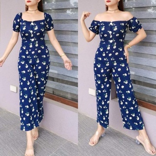 DJ&G || JULIA FLORAL JUMPSUIT PRINTED (FIT SMALL TO semi LARGE)