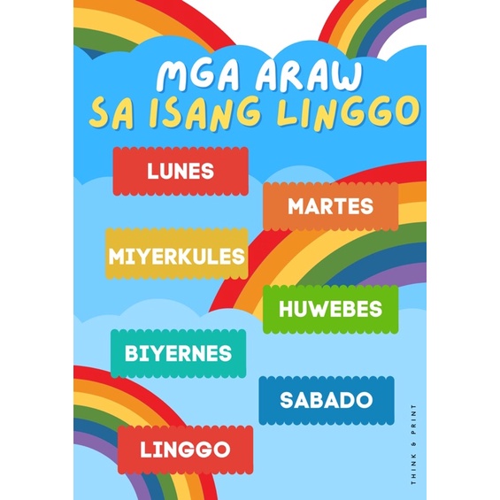 Filipino Educational Charts | Shopee Philippines