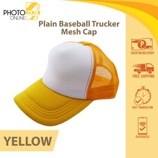 Plain Baseball Cap [Sublimation Mesh Cap  | Printing Design | Plain Trucker Mesh Cap] Personalized #9