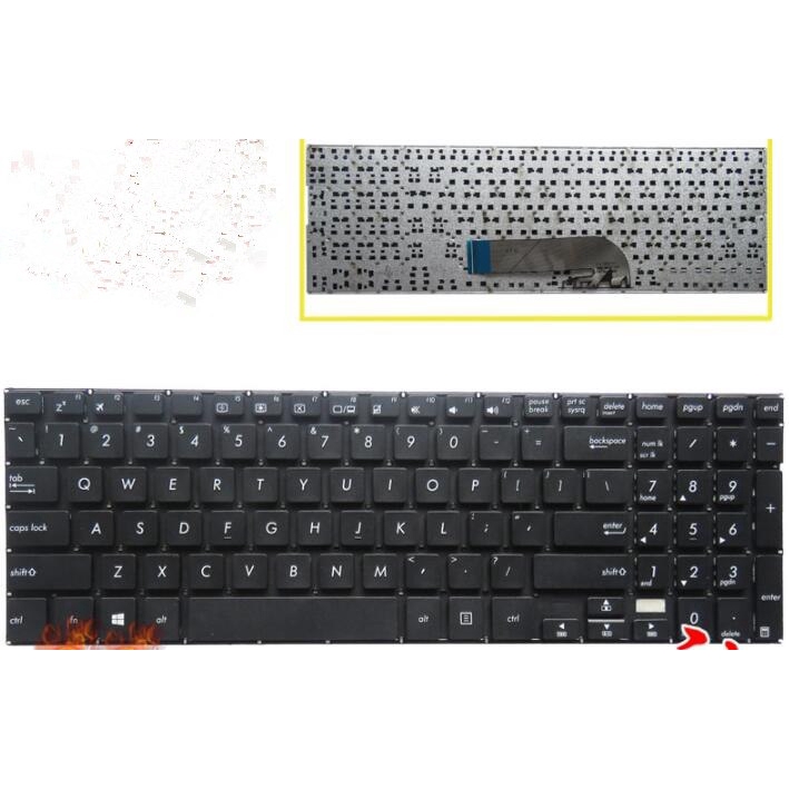 Keyboard for ASUS TP500 TP500LA TP500L TP550L TP550LB US Layout zaFc ...