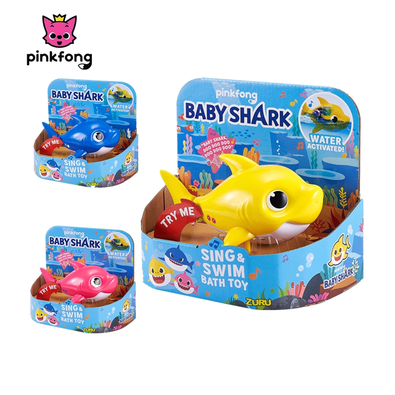 singing baby shark bath toy