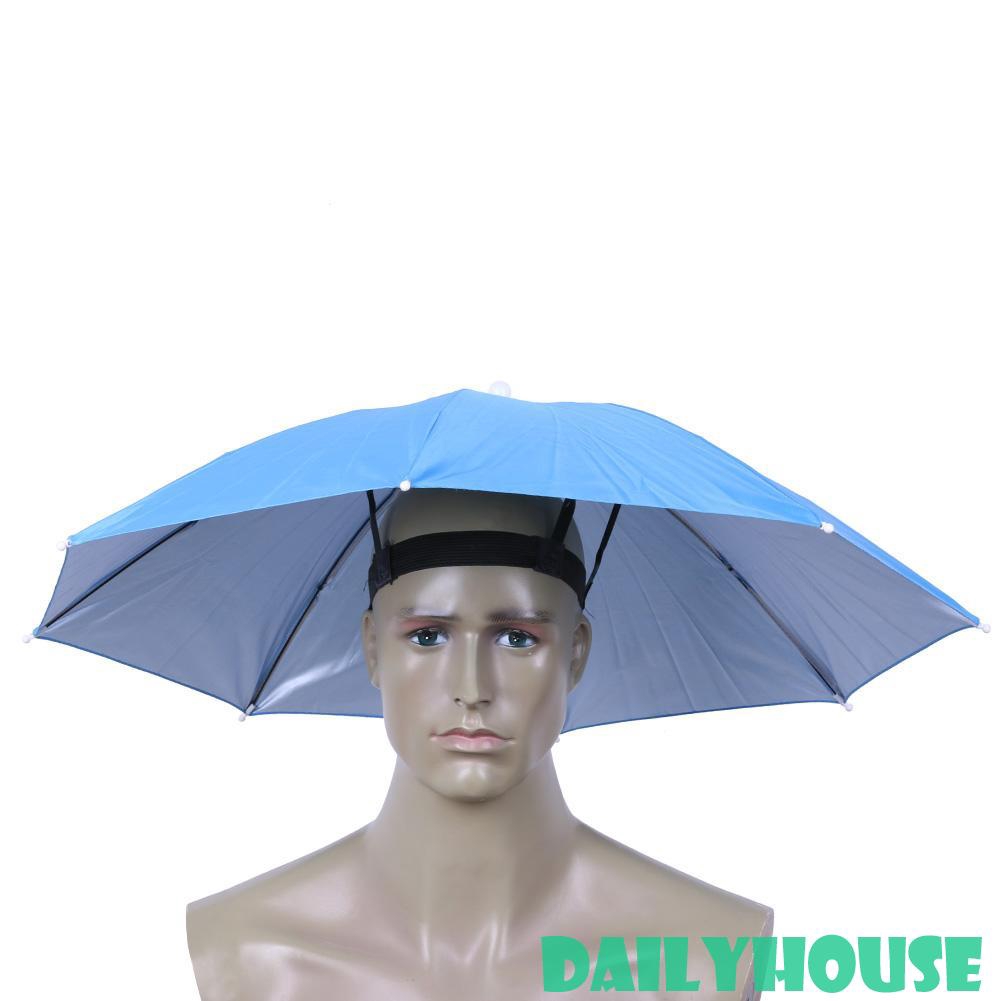 head umbrella hat