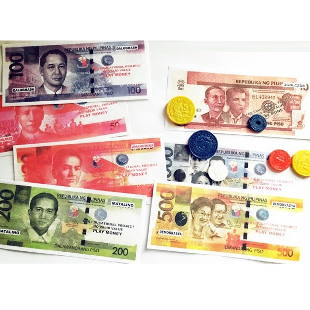 play money bills with coins educational toy shopee philippines