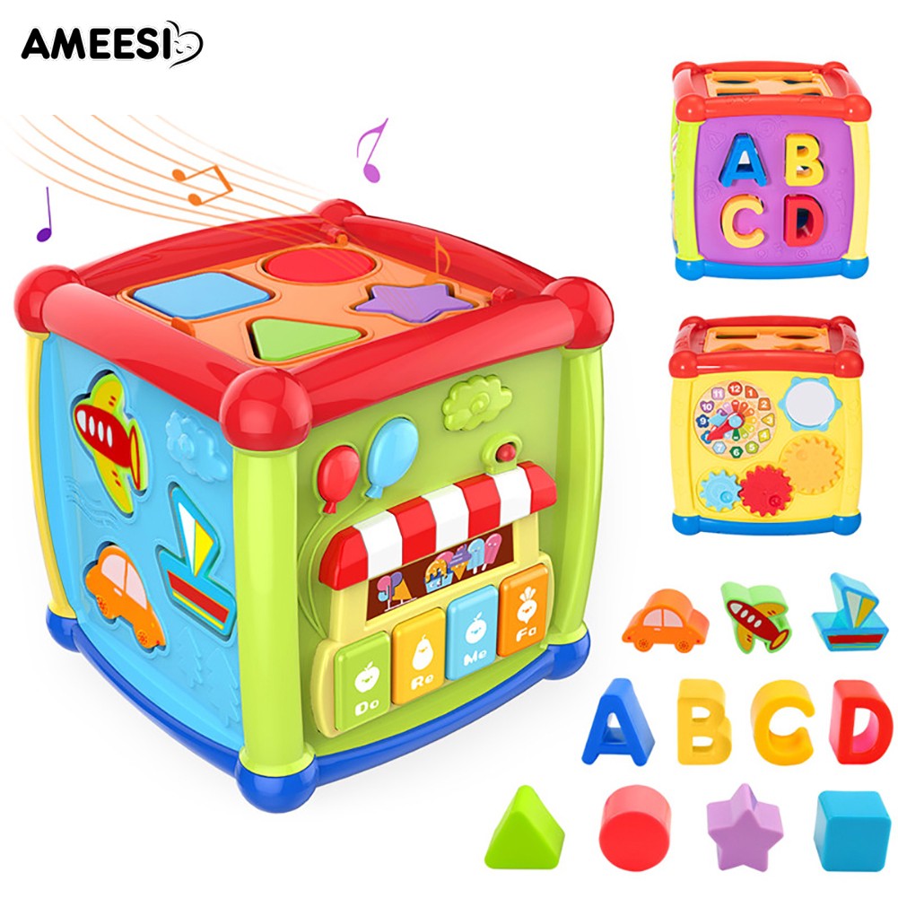 baby activity cube plastic