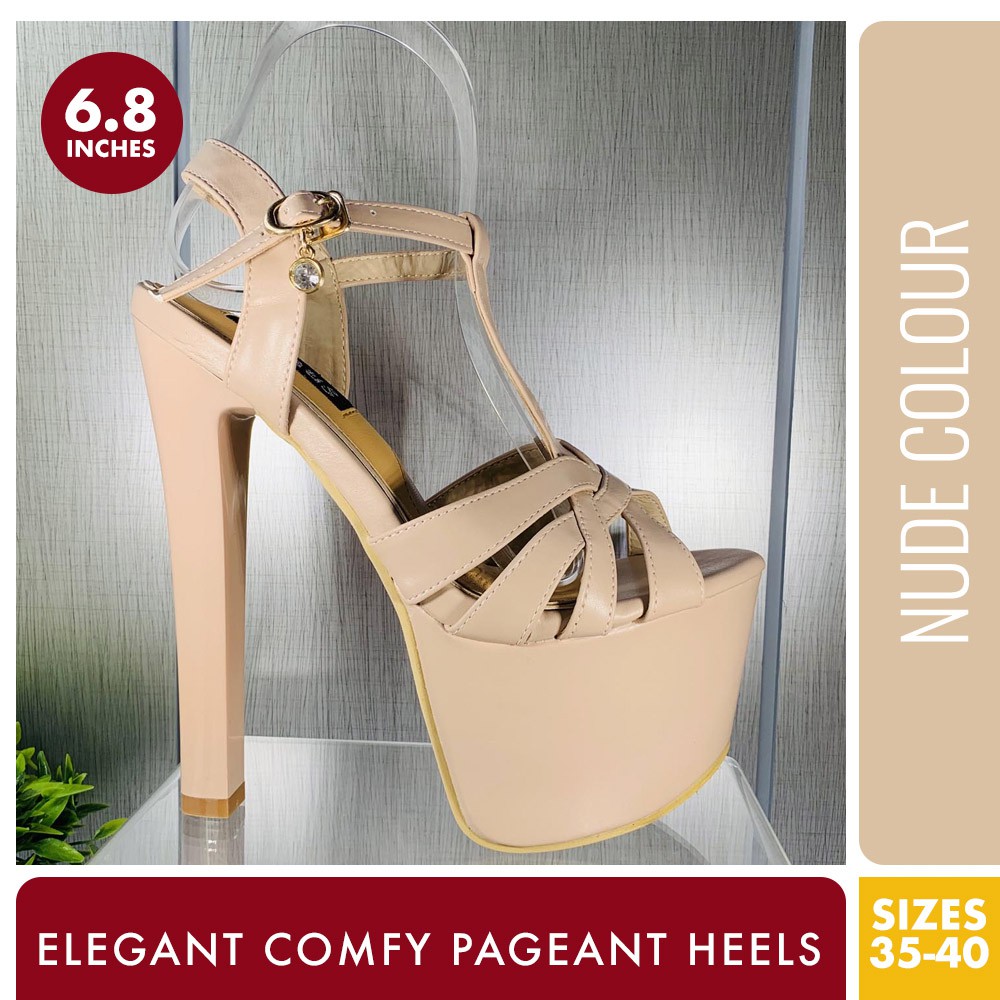 nude heels size 8