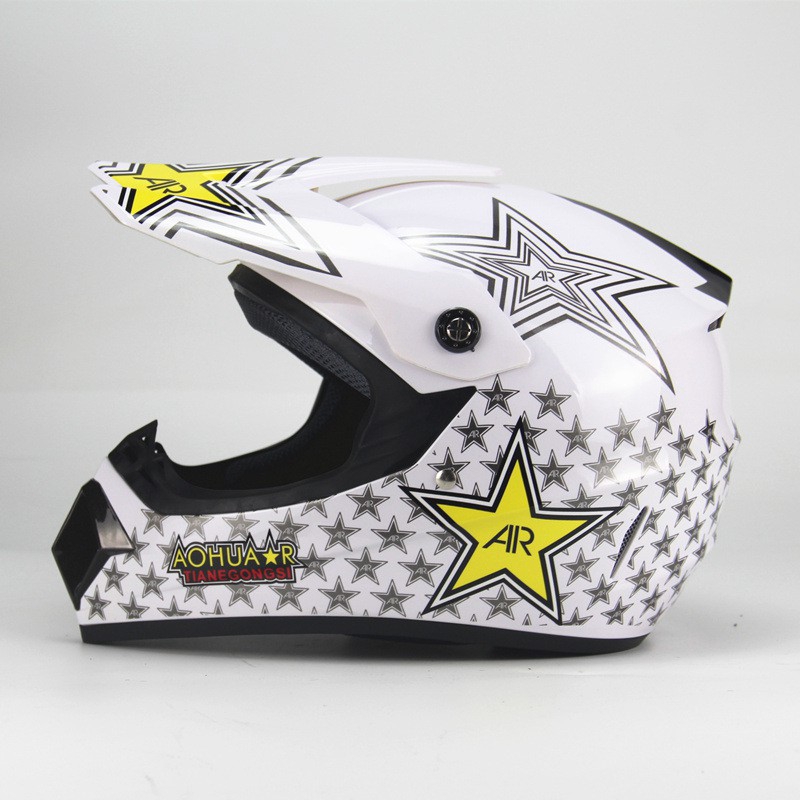 white dirt bike helmet