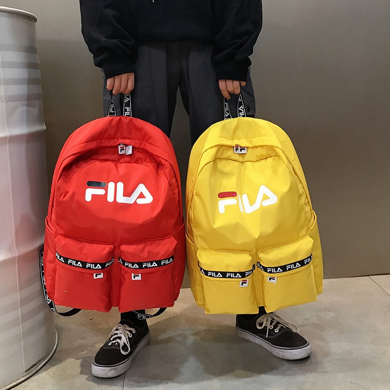 yellow fila backpack