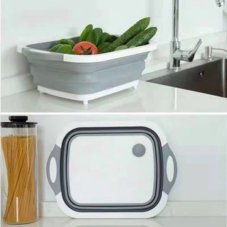 hot selling# Multi-function Folding New Upgrade Vegetable Sink 3 in 1 Portable Cutting Board dqfy #6