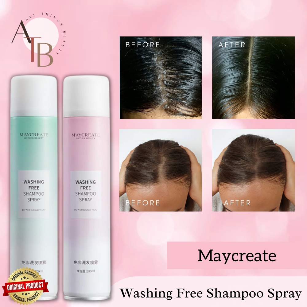 Maycreate Dry Shampoo Spray And Naturally Fluffy Hair Washing Free Hair