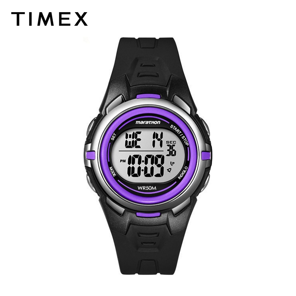 Timex Marathon Black Rubber Watch For Women T5K364 SPORTS | Shopee  Philippines