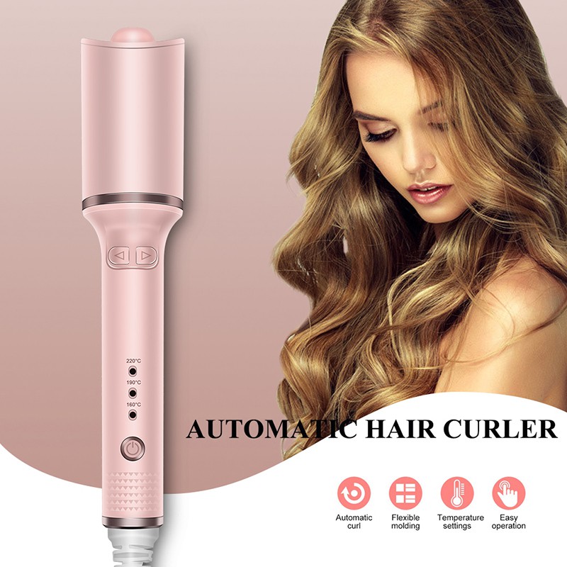 Automatic Hair Curler Waves Ceramic Curl Iron Professional Hair Care  Styling Tools Electric Hair Fast Heating Styling Tool Shopee Philippines |  Full Automatic Hair Curling Stick Tool, Electric Rotation, Negative Ion, No
