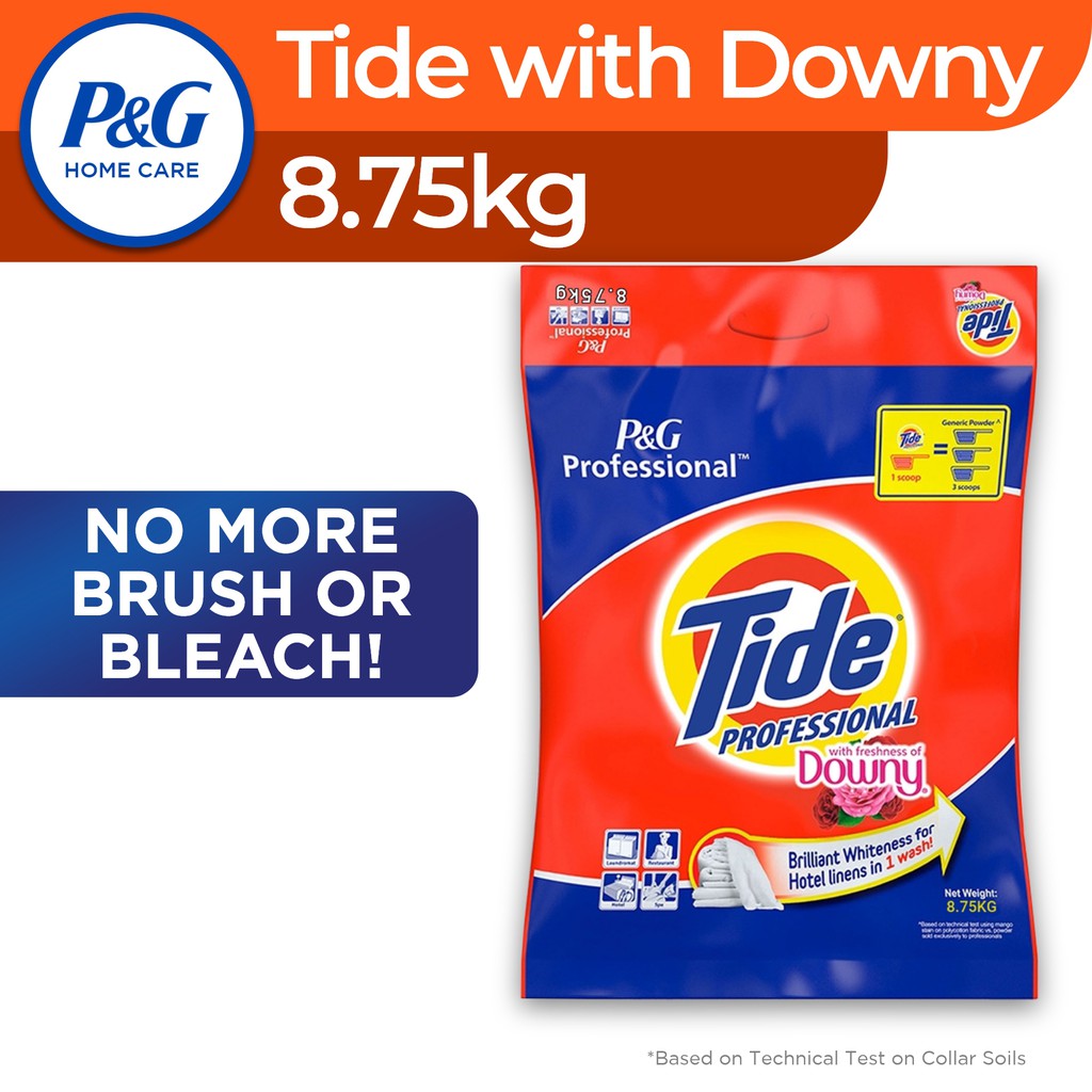 Tide Laundry Powder Detergent Professional with Downy 8.75kg Shopee
