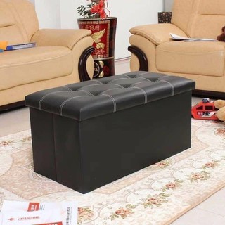 Home Zania Ottoman Rectangular Storage Stool Sit Sofa Folding Box Chair 1Pc 76 By 38 Cm #2
