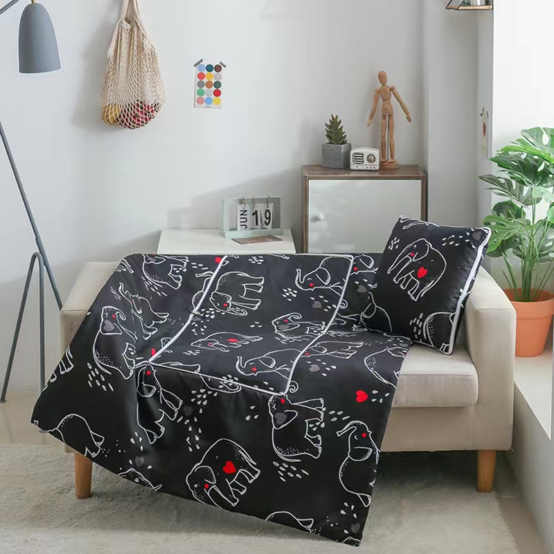 XYZ 2in1 PILLOW BLANKET 2-WAY BLANKET NEW PRINTS A Variety Of Styles 100*150cm