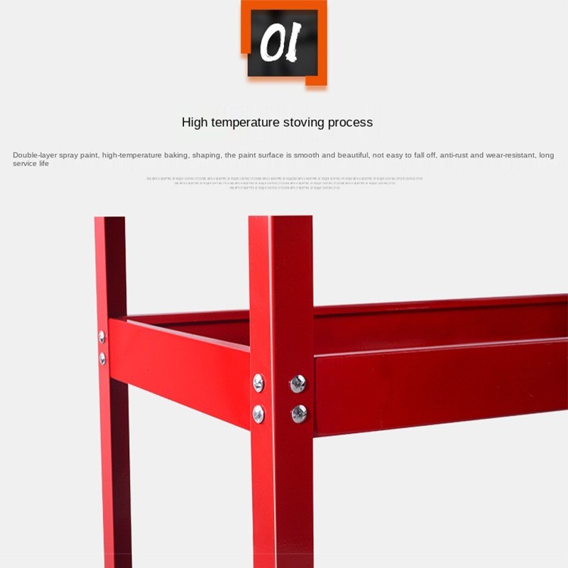 3-Level Garage Storage Heavy Duty Trolley Rolling Steel Tool Cart Dollies bearing 150kg Tools Cart