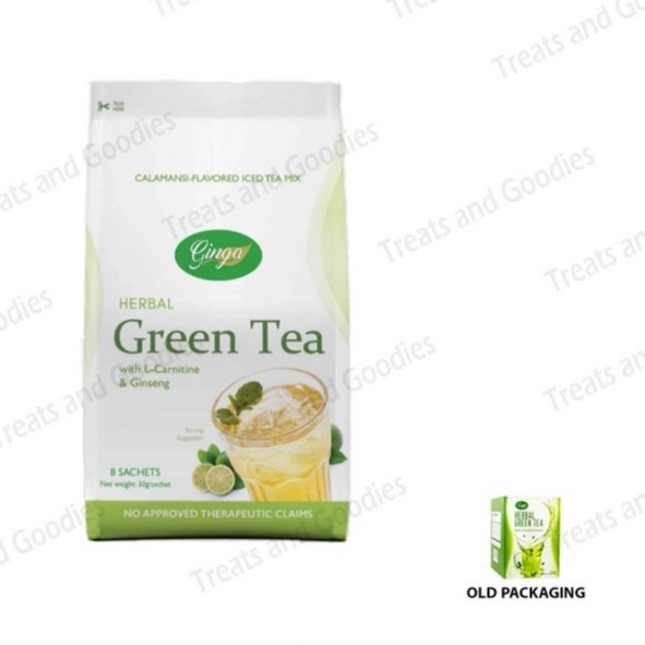 Ginga Herbal Green Tea with LCarnitine, Ginseng and Calamansi Shopee