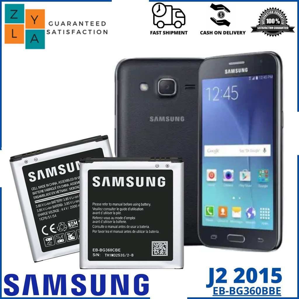 Samsung Galaxy J2 15 Sm J0h Sm J0f Model Eb Bg360bbe Original High Quality Li Ion Battery Shopee Philippines