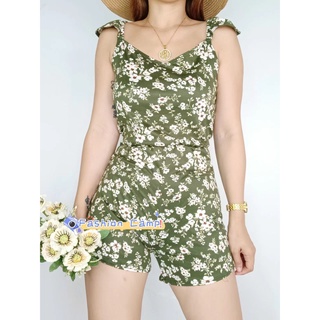 Ladies Floral Trendy Rompers Jumpsuits Korean Style Sexy Wear