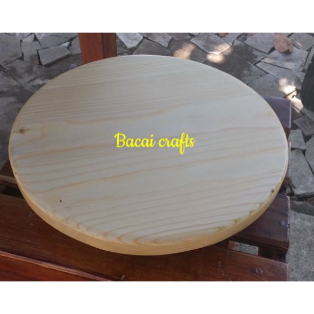 Wood Cake Decorating Turntable Lazy Susan